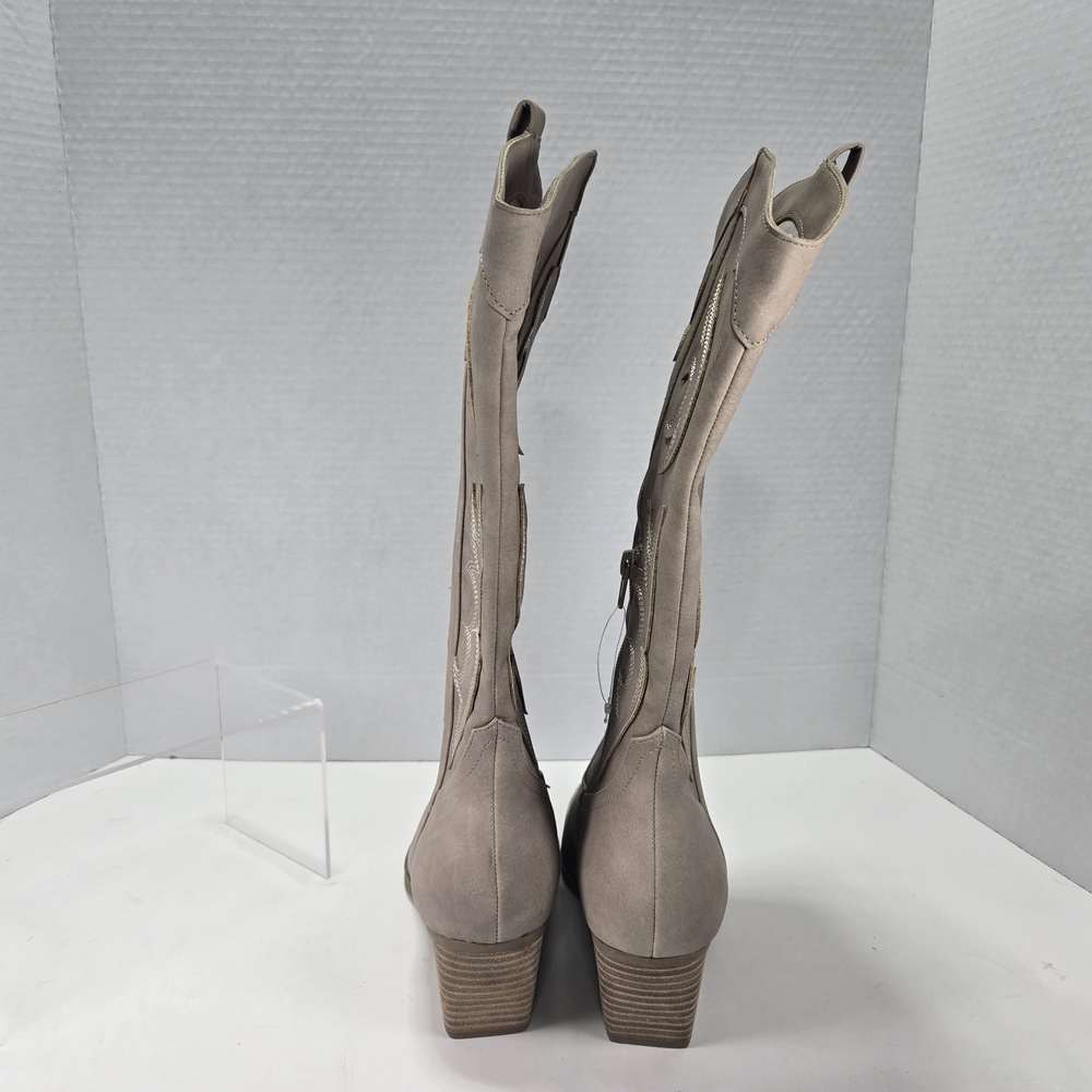 DV by Dolce Vita Karda Taupe Block Heeled Western Cowgirl Cowboy Boots Size 9 - Picture 4 of 14